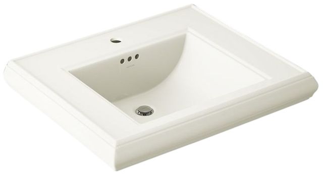 Kohler Memoirs® Biscuit 22" Pedestal/Console Table Bathroom Sink Basin with Single Faucet-Hole Drilling-0