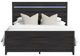 Elements International Tobias Black King Panel Bed-1