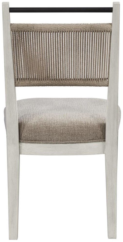 Bernards Trilogy Camel/Vanilla Rope Back Side Chair-3