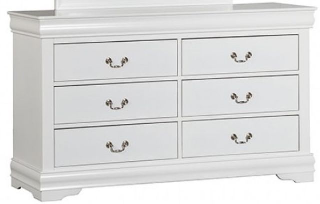 Furniture of America® Louis Philippe White Dresser-0