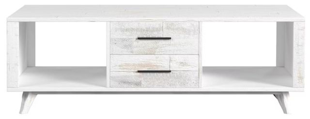 Elements International Rogen 2-Piece Rustic White Occasional Table Set-1
