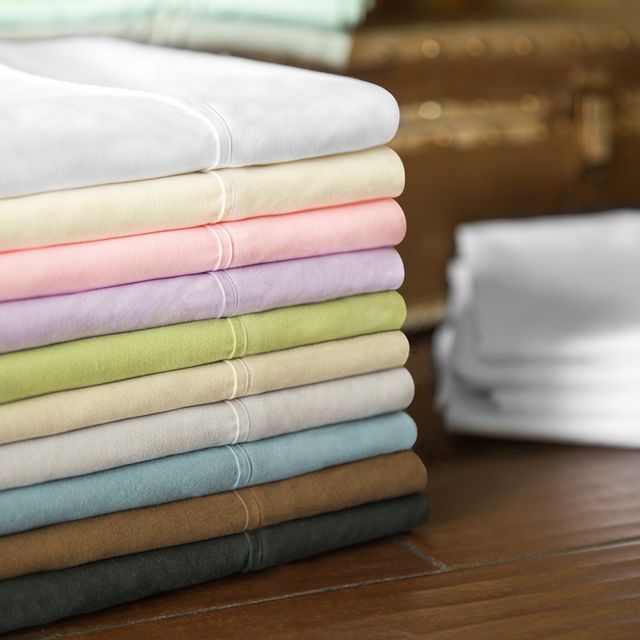 Malouf® Woven™ Brushed Microfiber Blush Twin XL Sheet Set-4