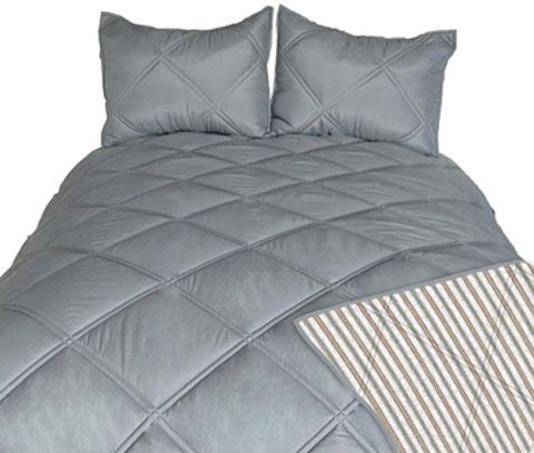 Signature Design by Ashley® Rhey Brown/Gray/Tan Twin Comforter Set-0