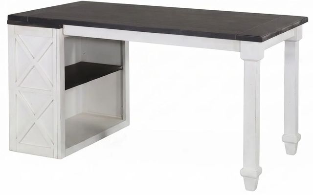 Sunny Designs™ Carriage House Charcoal Gray/Weathered Crème Desk Return-2