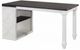 Sunny Designs™ Carriage House Charcoal Gray/Weathered Crème Desk Return-2