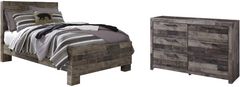 Benchcraft® Derekson 4-Piece Multi Gray Full Panel Bed Bedroom Set