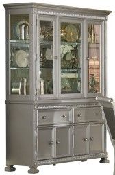 Mazin Furniture Bevelle Silver Buffet & Hutch-2