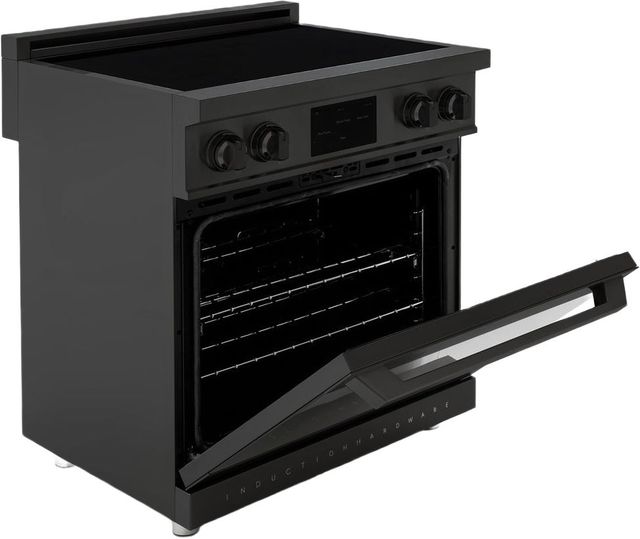 Induction Hardware 30" Black Stainless Steel Pro Style Induction Range-1