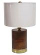 A & B Home White Drum Shade Table Lamp-0