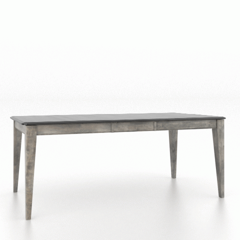 Canadel Customizable Gourmet 76" VE Base Dining Table with One Removable Leaf-3