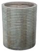 A & B Home Distressed Green 22" Cylinder Cement Planter-0