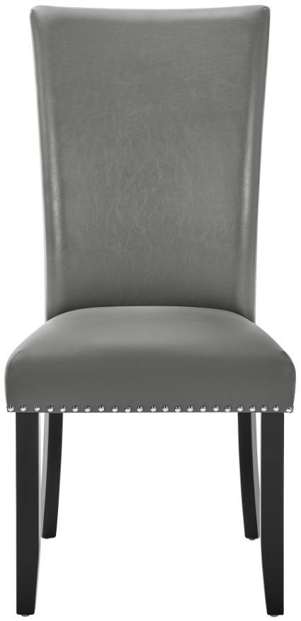 New Classic® Home Furnishings Lyra 2-Piece Gray Upholstered Dining Side Chair-2