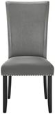 New Classic® Home Furnishings Lyra 2-Piece Gray Upholstered Dining Side Chair-2