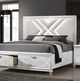 Furniture of America® Emmeline 4-Piece White Queen Bedroom Set-1
