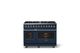Viking® 5 Series 48" Slate Blue Pro Style Dual Fuel (NG) Range with Polished Chrome Trim-3
