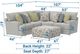 Jackson Furniture Stockbridge 3-Piece Slate Sectional with Ottoman-2