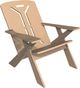 Unwasted® Long Pause Tan Plastic Outdoor Accent Chair-0