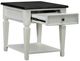 Liberty Furniture Allyson Park Charcoal Top End Table with Wirebrushed White Base-3
