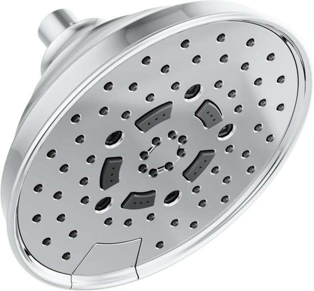 Brizo Essential™ Polished Chrome 7" Classic Round H2Okinetic® Multi-Function Wall Mount Shower Head-0