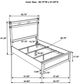 Coaster® Hazlewood Vineyard Oak Queen Panel Bed-3