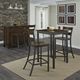 homestyles® Cabin Creek Chestnut Bar Table with Gray Metal Frame -2