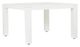 Sunset West Newport Satin White Metal Square Outdoor Dining Table-0