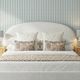 TOV Furniture Tabitha Cream Euro Embroidered Throw Pillow-1