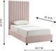 TOV Furniture Arabelle Blush Twin Bed-4