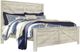 Signature Design by Ashley® Bellaby 5-Piece Whitewash King Crossbuck Panel Bed Set-1