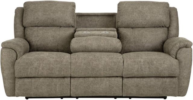 HomeStretch Milan Tan Manual Reclining Sofa-3