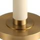 Uttermost® Wessex White Floor Lamp with Antique Brushed Brass Accent-4