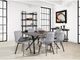 Mazin Furniture Memphis 7-Piece Black/Dark Gray Dining Set-4