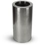 Le Present Satino Cylindra Stainless Steel 28" Planter-0