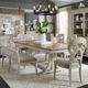 Liberty Furniture Farmhouse Reimagined 6-Piece Antique White/Chestnut Trestle Table Set-1