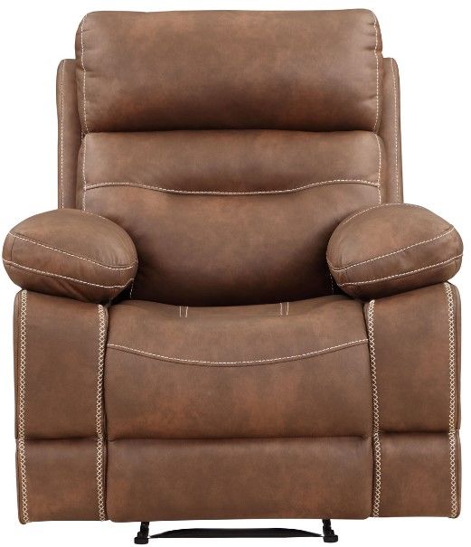 Steve Silver Co. Rudger Chestnut Manual Recliner-1