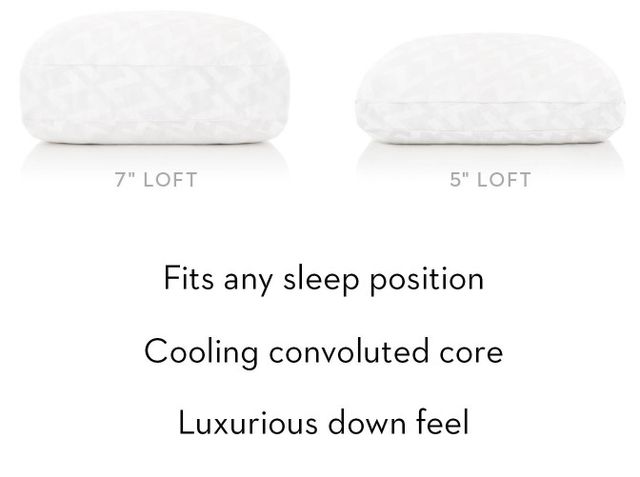 Malouf® Z® Gel Convolution™ High Loft Queen Pillow-3