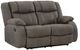 Signature Design by Ashley® First Base Gunmetal Manual Reclining Loveseat-0