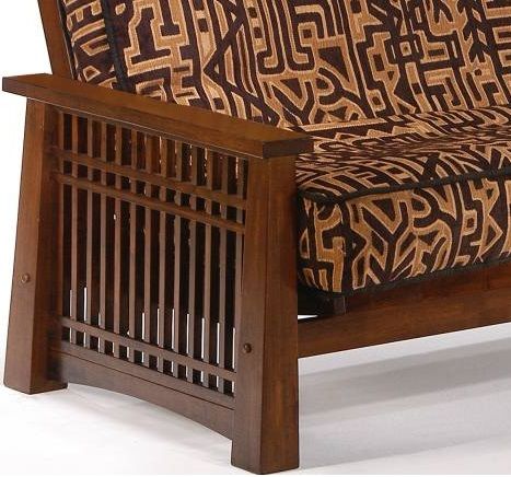 Night & Day Furniture™ Solstice Black Walnut Full Nesting Futon-1