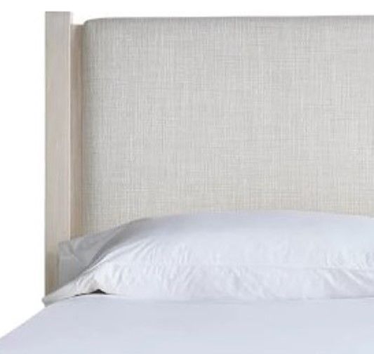 Universal Explore Home™ Dwell Asbury Oatmeal/River Rock Upholstered Queen Panel Bed-2
