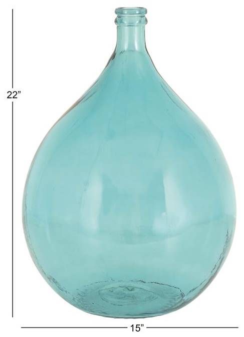 Deco Marche Teal Vase-2