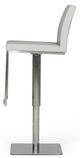 VIG Furniture Modrest Folsum Brushed Stainless Steel/Gray Bar Stool-2