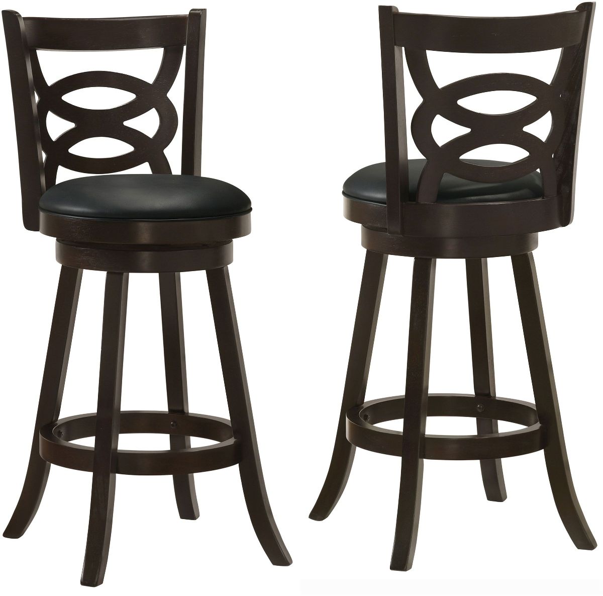 Coaster® Calecita 2-PIece Cappuccino Swivel Bar Stools