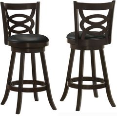 Coaster® Calecita 2-PIece Cappuccino Swivel Bar Stools
