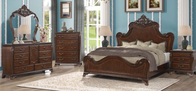 American Wholesale Furniture Magnolia Brown Dresser-1