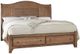Vaughan-Bassett Cool Farmhouse Natural King Sleigh Storage Bed-0