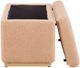 Linon Sunny Tan Brown Rectangle Ottoman-3