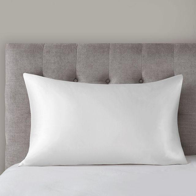 Olliix by Madison Park Silk White Queen Mulberry Single Pillow Case-3