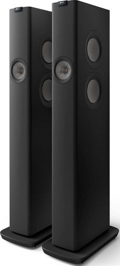 KEF LS60W 5.25" Carbon Black Wireless Floorstanding Speakers