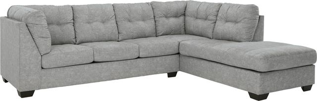 Benchcraft® Falkirk 2-Piece Steel Right-Arm Facing Full Sofa Sleeper Sectional and Chaise-3