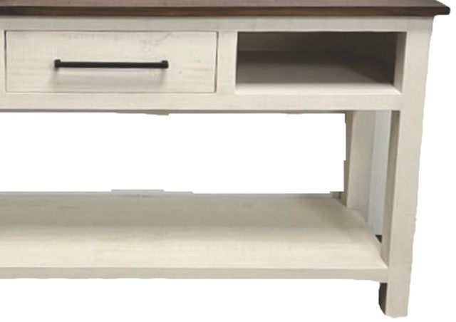 Million Dollar Rustic Frosted White Sofa Table-1